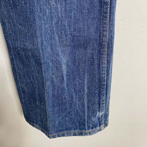 1970s Levi’s vintage orange Tab 646 Flare Jeans Circa 1970s 34 X 36 - Picture 5 of 12